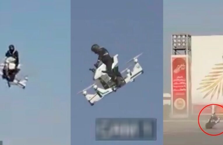 VIDEO VIRAL: Piloto cae del cielo y se estrella en el suelo en una moto aérea