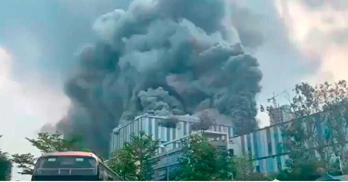 LABORATORIO DE HUAWEI EN CHINA SUFRE GRAVE INCENDIO