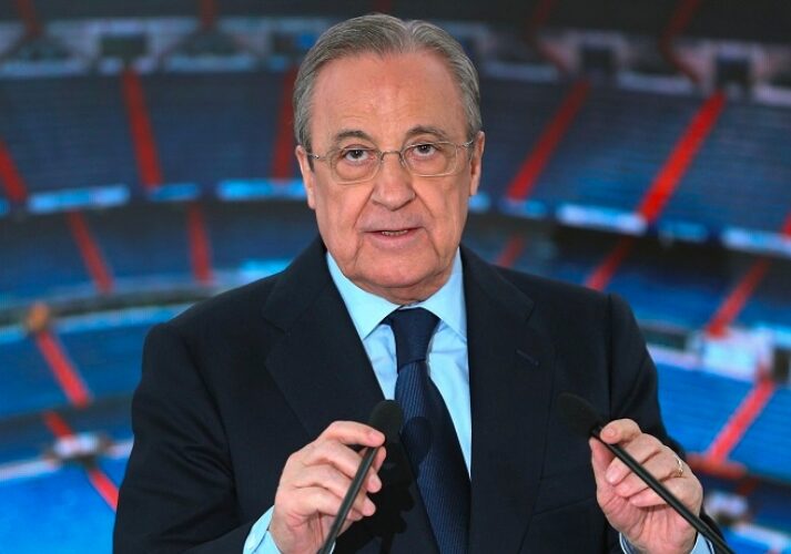 Florentino Pérez, presidente del Real Madrid da positivo a Covid-19