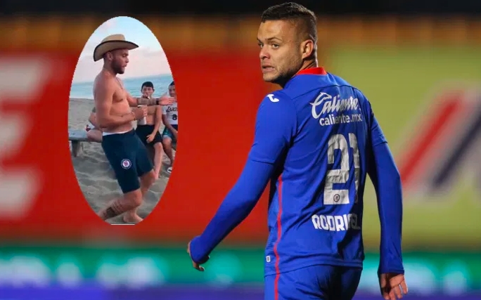 Filtran nuevo video de “Cabecita” Rodríguez bebiendo con ropa del Cruz Azul