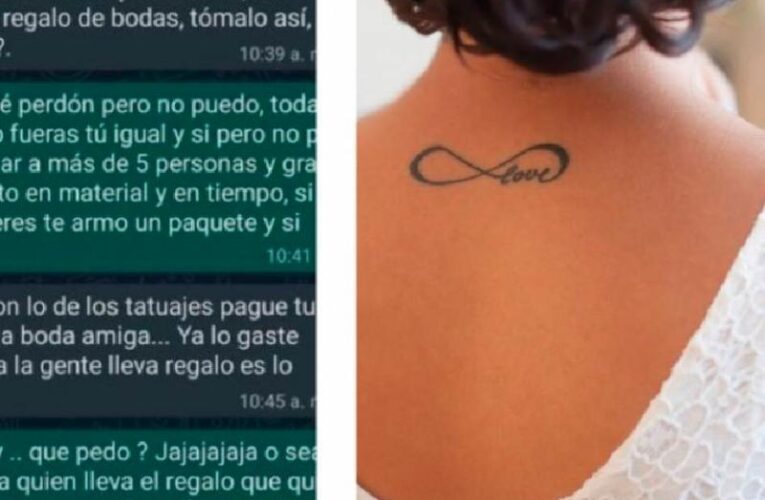 #LadyTatuajes le dice a su amiga que sea madrina de tatuajes en su boda