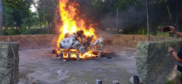 Incinera FGR drogas incautadas en Quintana Roo