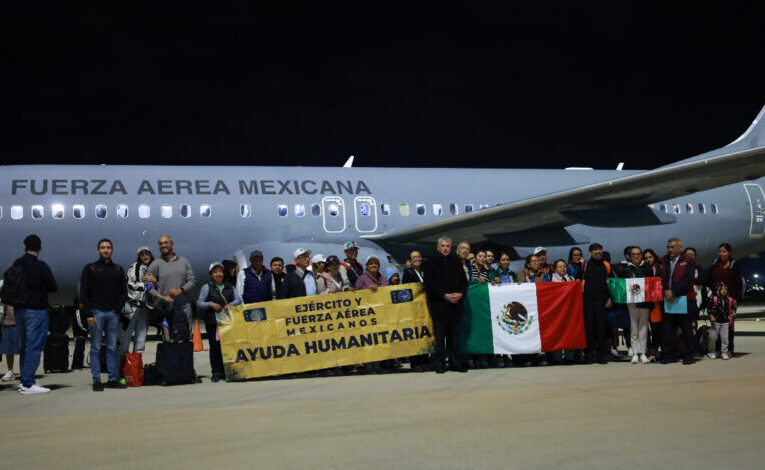 Aterrizan en México los últimos 275 repatriados de Israel