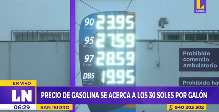 Precio internacional de la gasolina es S/ 1,7 mayor al del petróleo