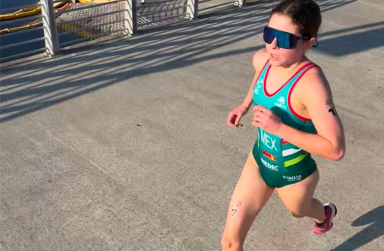 Jimena de la Peña se llevó la medalla de oro en el Campeonato Panamericano Junior de Triatlón