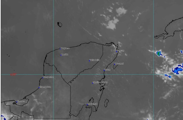 Probabilidad de chubascos y calor extremo en Quintana Roo