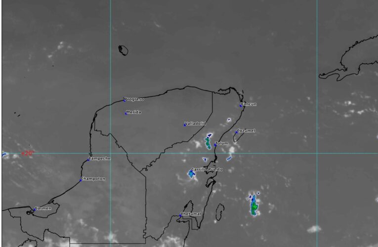 Se espera clima caluroso y chubascos en Quintana Roo