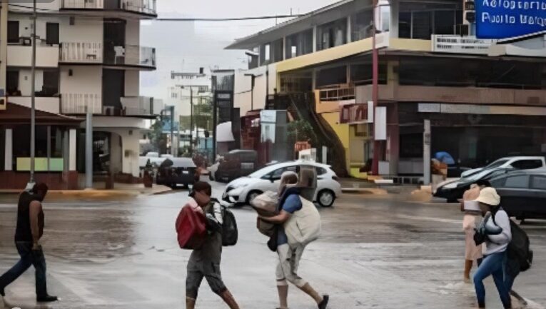 El huracán Hilary se debilita en su avance hacia México