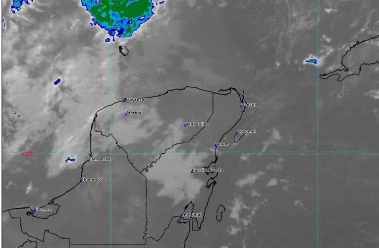 SE ESPERAN CHUBASCOS EN LA PENÍNSULA DE YUCATÁN