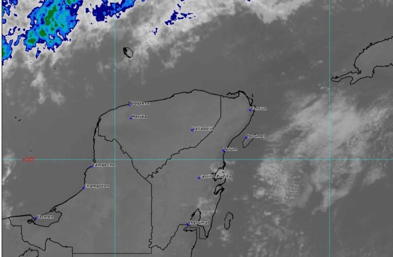 PRONOSTICAN LLUVIAS PUNTUALES FUERTES EN LA PENÍNSULA DE YUCATÁN