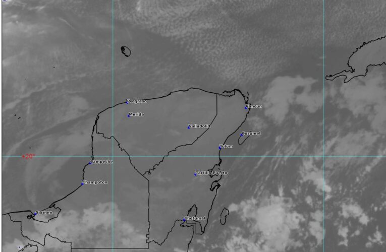 EL CLIMA: PRONOSTICAN DÍA CALUROSO EN LA PENÍNSULA DE YUCATÁN 