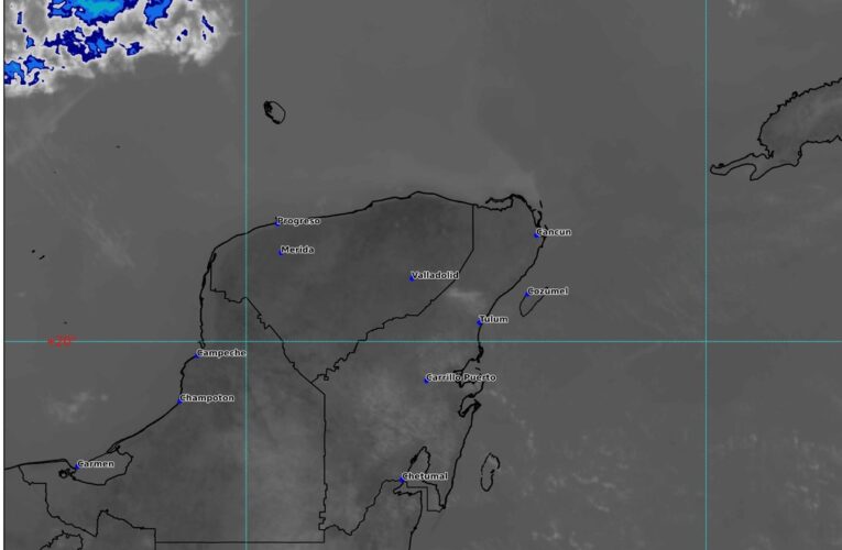 PRONOSTICAN DÍA NUBLADO SIN LLUVIAS PARA LA PENÍNSULA DE YUCATÁN