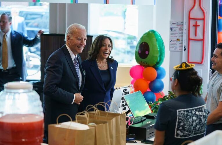 Biden y Harris conmemoran el 5 de Mayo en una taquería de Washington