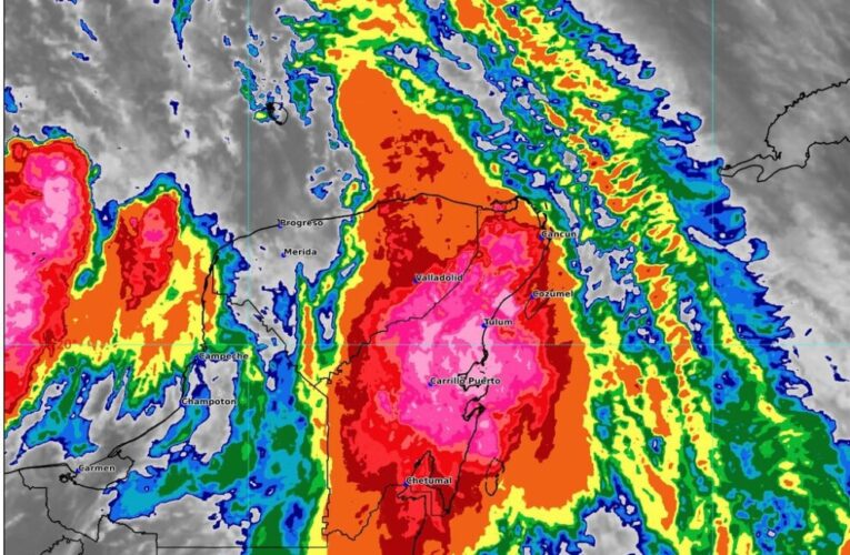 Prevén lluvias intensas en la Península de Yucatán