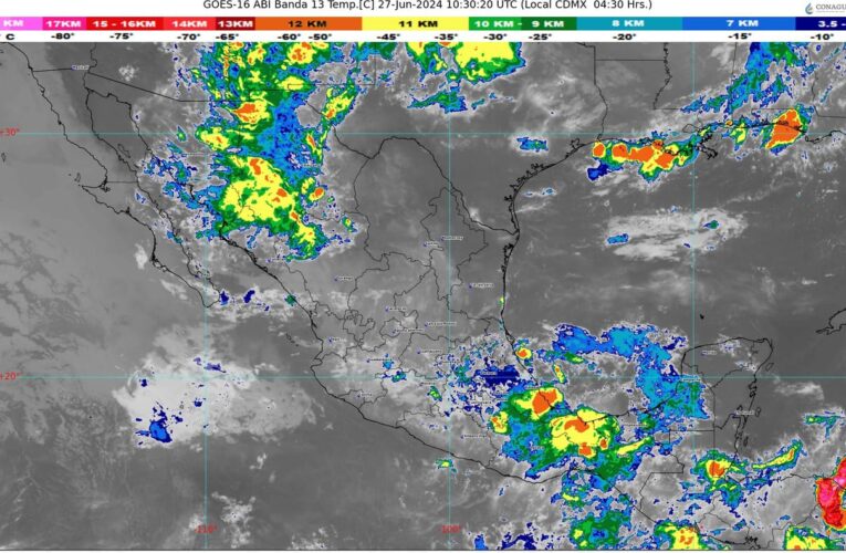 Pronostican lluvias en más de 20 entidades