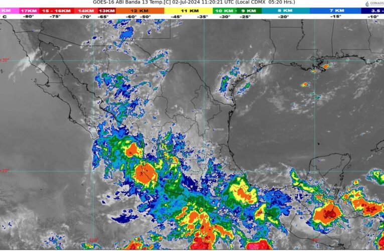 PRONOSTICAN LLUVIAS FUERTES EN EL SURESTE DEL PAÍS Y PENÍNSULA DE YUCATÁN