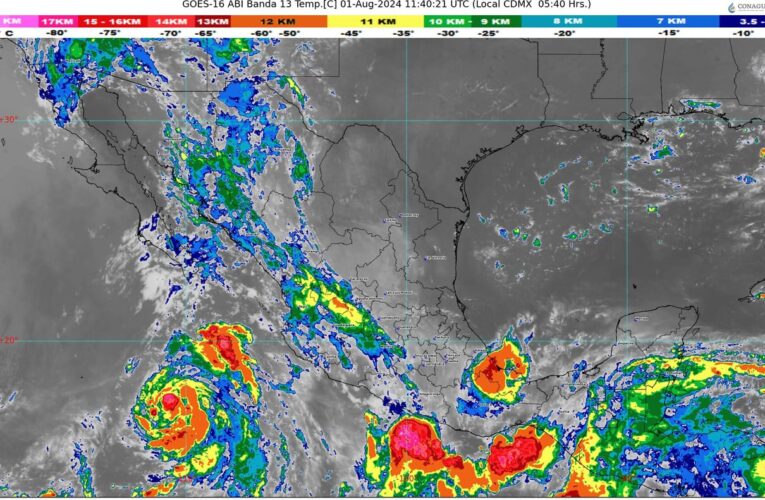 La tormenta tropical Carlotta se aleja de México