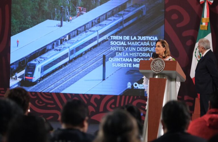 El Tren Maya marca un antes y un después en la historia de Quintana Roo y del Sureste Mexicano: Mara Lezama