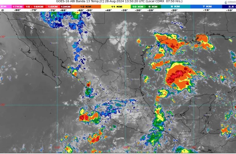 La onda tropical número 19 sigue afectando a México