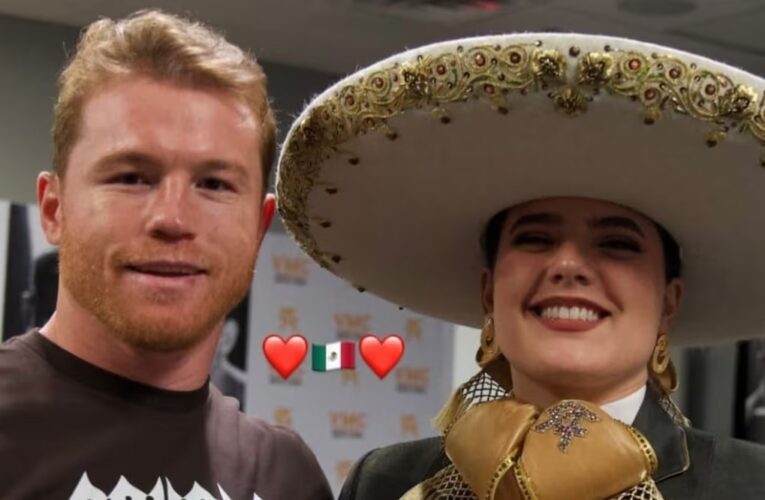 Saúl «Canelo» Álvarez defiende a Camila Fernández tras error al cantar el Himno Nacional