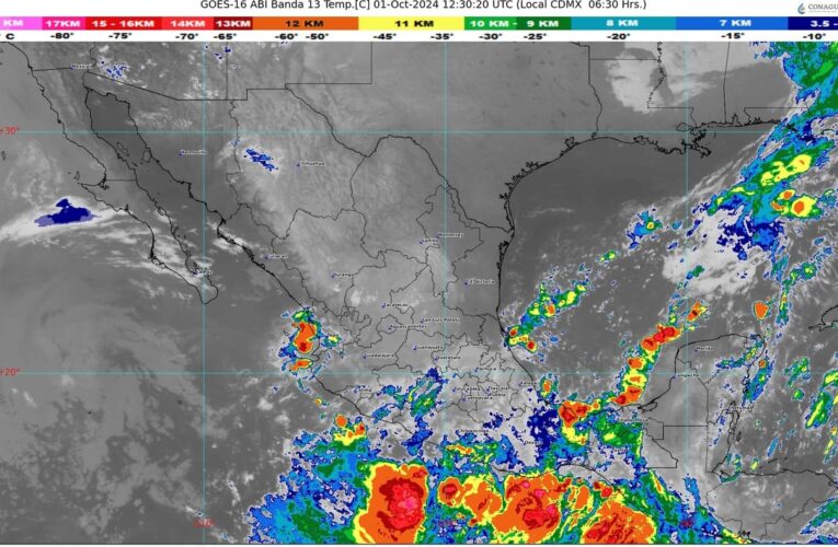 Pronostican lluvias puntuales torrenciales en Veracruz y Oaxaca