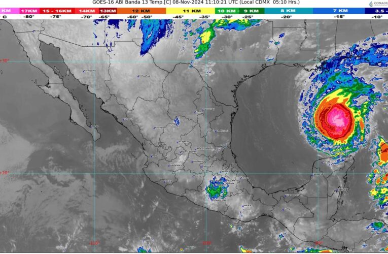 El frente frío número 8 se desplaza sobre el Norte de México