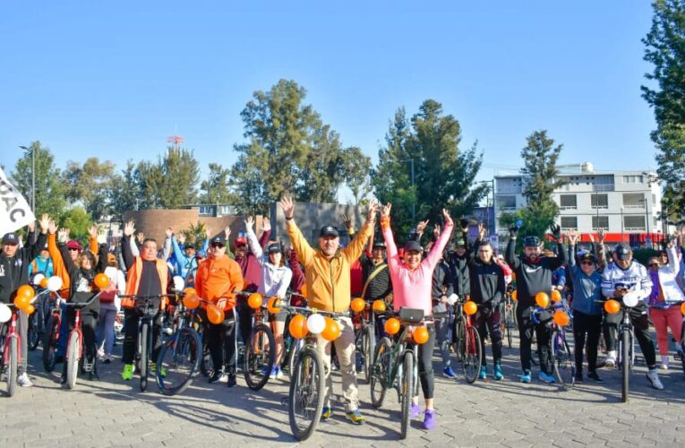 Rodada ciclista promueve una vida libre y segura para mujeres y niñas