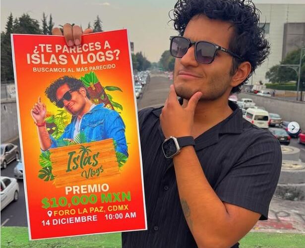 Influencer ‘Islas Vlogs’ busca a persona idéntica a él; ofrece 10 mil pesos