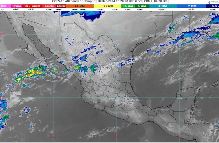 El frente frío número 14 que se desplazará rápidamente sobre México