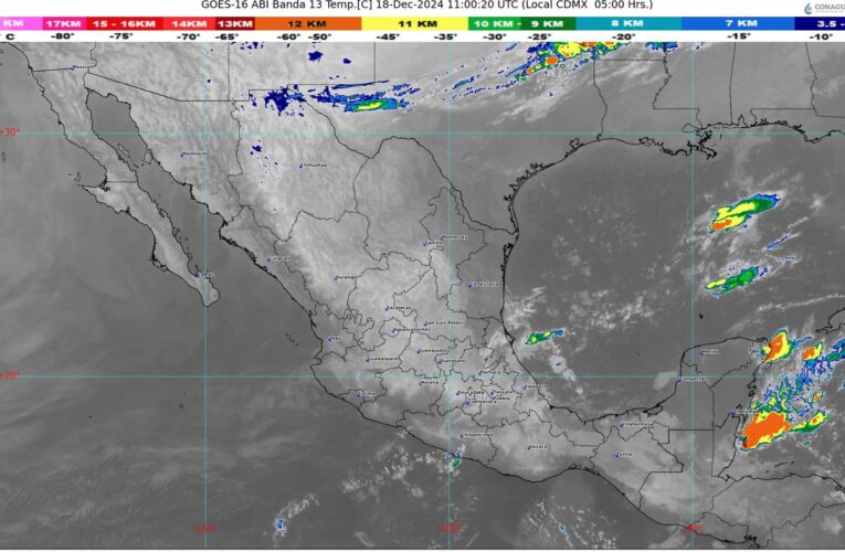 Una masa de aire polar, reforzará el frente frío número 15