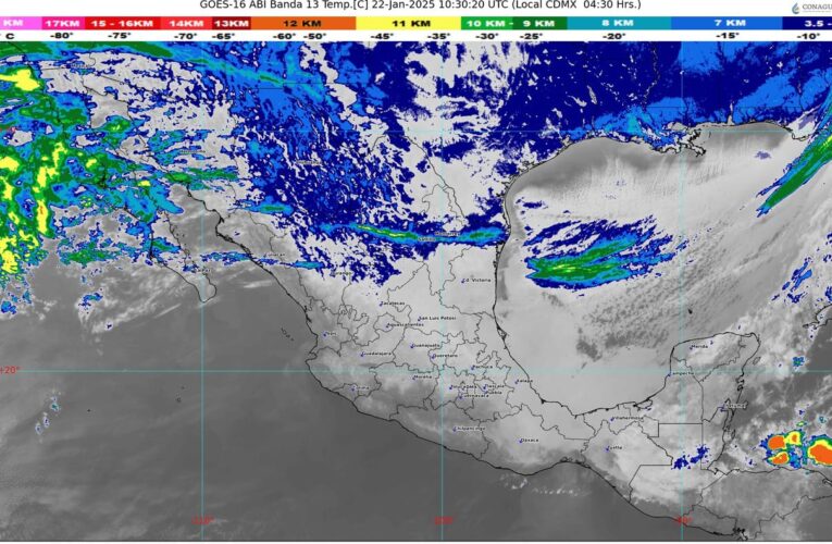 Se mantiene la onda fría en gran parte del territorio mexicano