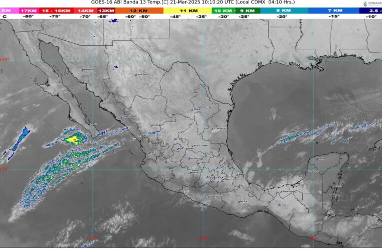 Pronostican ambiente diurno cálido a caluroso sobre gran parte de México