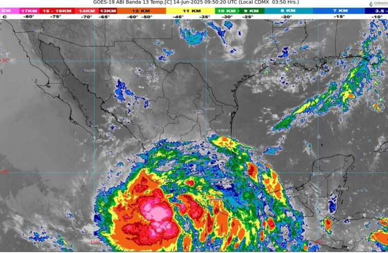 PRONOSTICAN LLUVIAS VESPERTINAS FUERTES, EN LA PENÍNSULA DE YUCATÁN