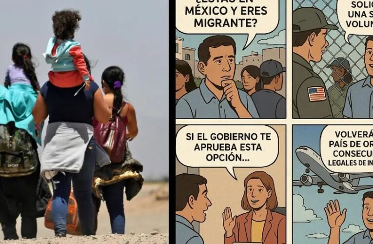 Embajada de Estados Unidos en México usa cómic para invitar a migrantes irse voluntariamente del país a cambio de una suma de dinero