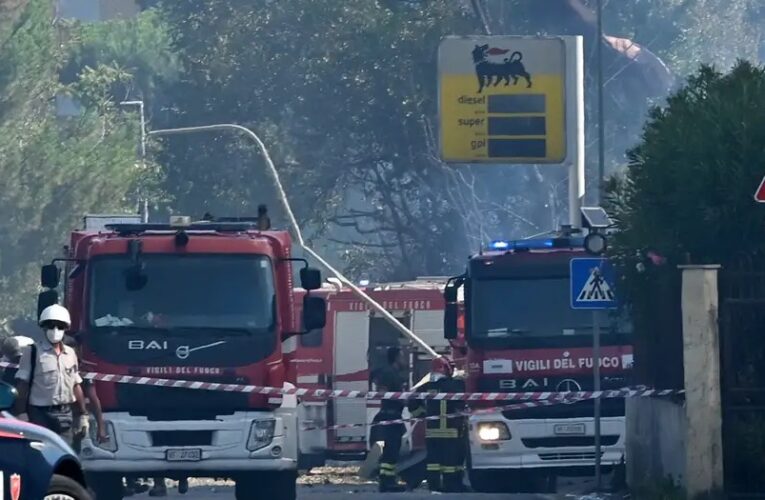 Explosión de gasolinera deja 45 heridos en Roma