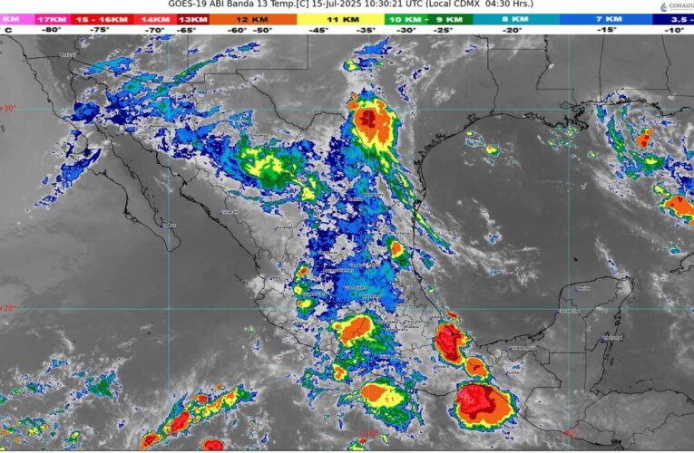 Lloverá en el norte, noreste, oriente, centro y occidente del territorio mexicano