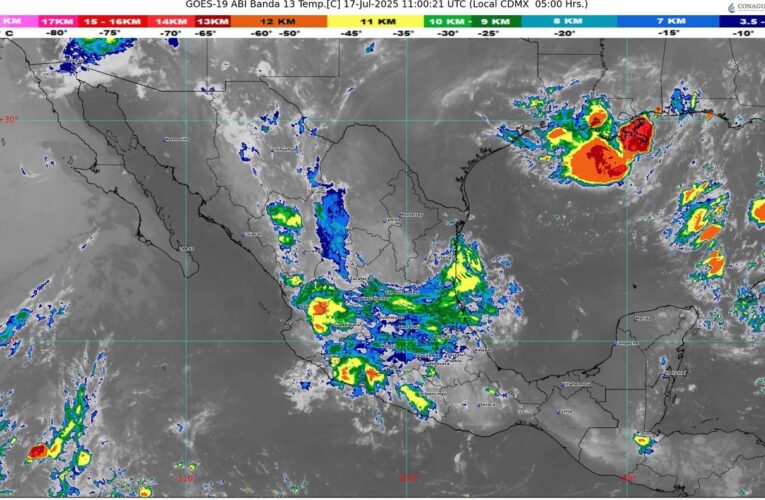 Pronostican lluvias en gran parte de México
