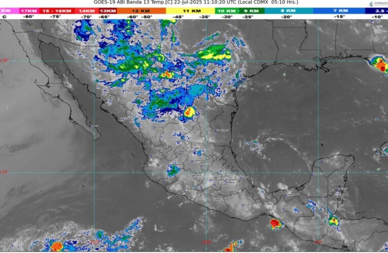 Lloverá en gran parte de la República Mexicana
