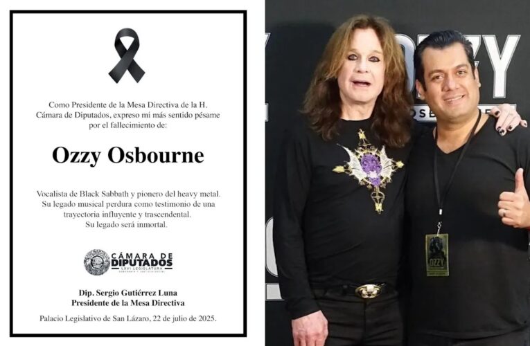 Tunden a Gutiérrez Luna por esquela a Ozzy Osbourne