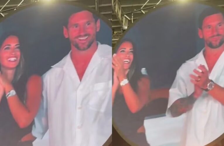 ¡Coldplay lo volvió a hacer! Lionel Messi es captado por la kiss cam de la banda en pleno concierto