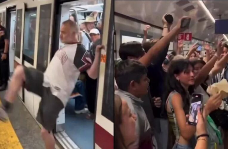 Italiano furioso agrede a grupo de jóvenes mexicanos en Metro de Roma; la respuesta de ellos se vuelve viral