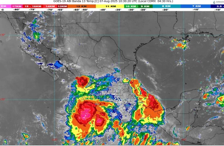 La tormenta tropical Ivo se desplazará frente al Pacífico mexicano