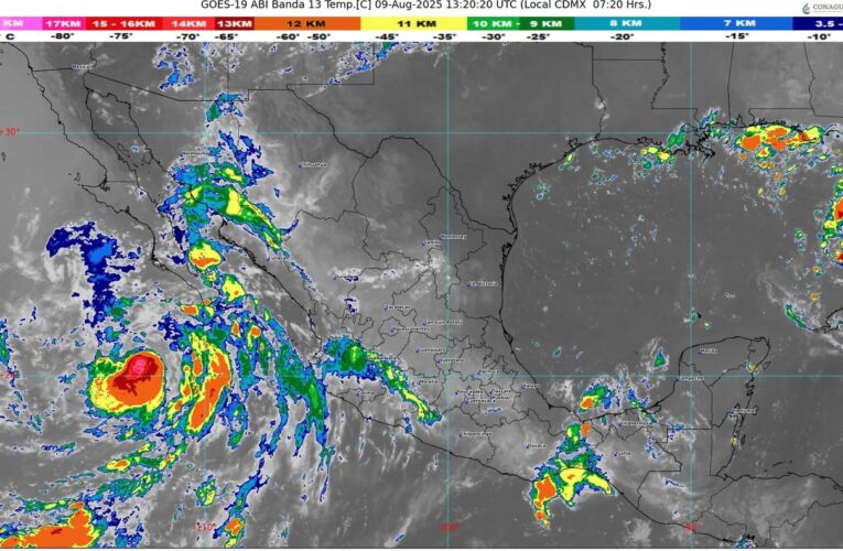 Tormenta tropical Ivo provoca lluvias y oleaje elevado en Baja California Sur