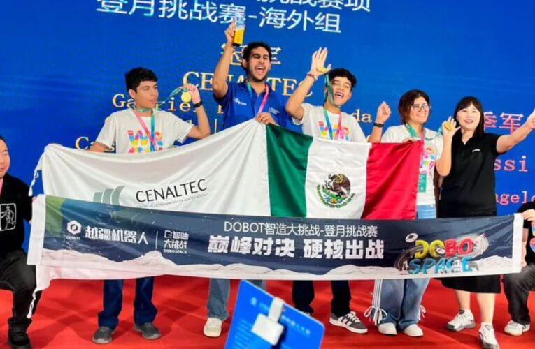 Orgullo mexicano. Equipo gana el oro en concurso de robótica en China; la SEP los felicita
