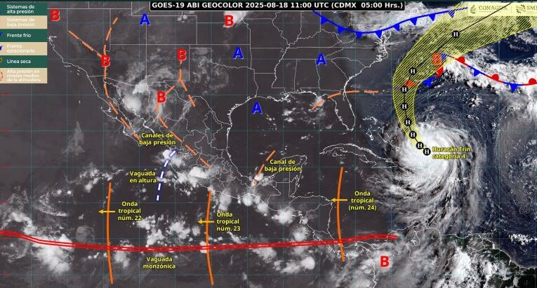 Se aproxima al país la onda tropical número 24