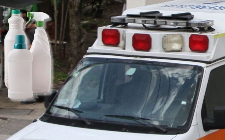 Alumno de secundaria acaba intoxicado tras beber cloro