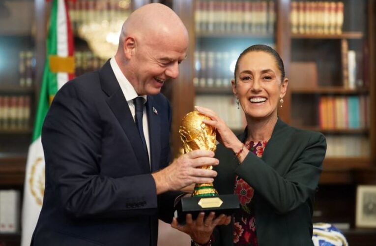 Claudia Sheinbaum se reúne con presidente de la FIFA de cara al Mundial 2026
