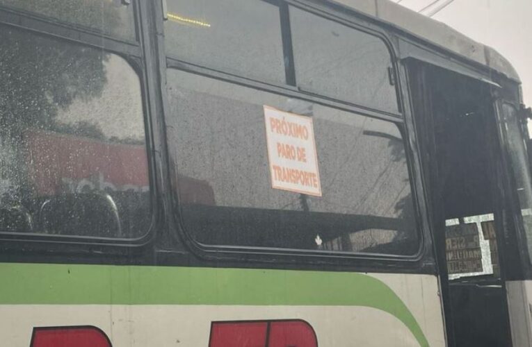 Sin transporte en Edomex el 01 de septiembre: operadores protestan por tarifas