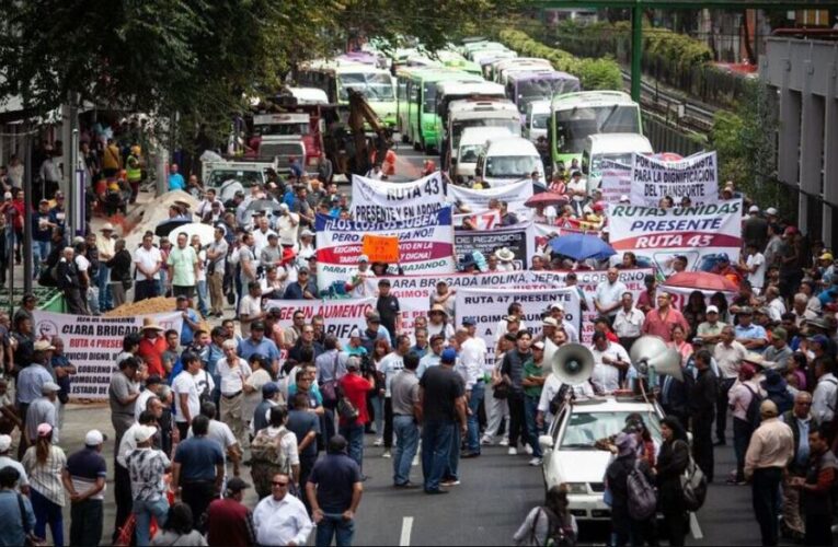 Transportistas cancelan megabloqueo en CdMx tras acuerdo con autoridades