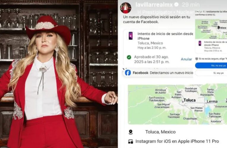 Intentan hackear redes sociales de Alicia Villarreal